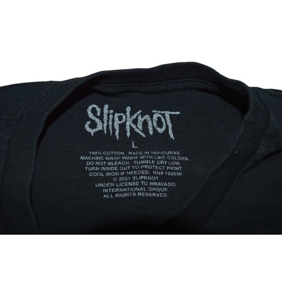Slipknot 2021 Tour Band Music Logo Double Sided Graphic T Shirt Adult Size Large - Picture 3 of 5